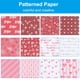 thumbnail image 5 of Uxcell 12x12Inch Scrapbook Paper, 24 Sheet Double-Sided Heart Style Craft Paper, Red, 5 of 7