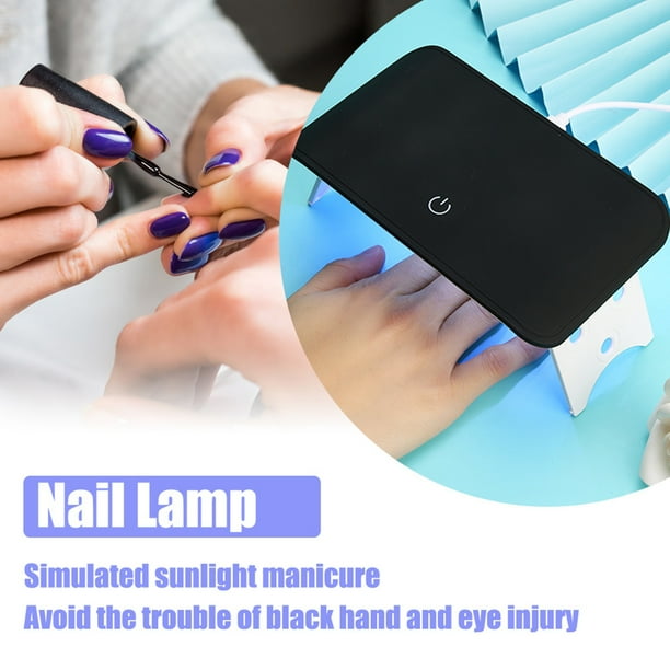 Secador De Uñas, Lámpara De Uñas LED Plegable USB, Máquina De Decoración De Uñas, Portátil De 24 W, Un Regalo Para Tus Amigos Para Una Cómoda Cura De Uñas En Gel