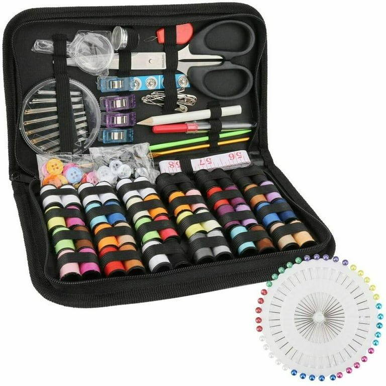 SHCKE Sewing Kit 172 Pcs Premium Sewing Supplies Set - Complete Sew Kit of  Needle and Thread for Beginners - Basic Home Hand Sewing Repair Kits
