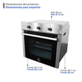 thumbnail image 3 of Horno Eléctrico empotrable SUPRA 60cm Acero Inoxidable Horno eléctrico empotrable, 3 of 7