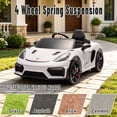 thumbnail image 3 of iYofe 12V Licensed Porsche Powered Ride On Car w/ Remote & Music, Ages 3+, White, 3 of 9