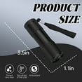 thumbnail image 2 of HIBIBUD 3.5" Mini Flashlight,Small Black LED Battery Powered with UV Light for Camping, 2 of 7