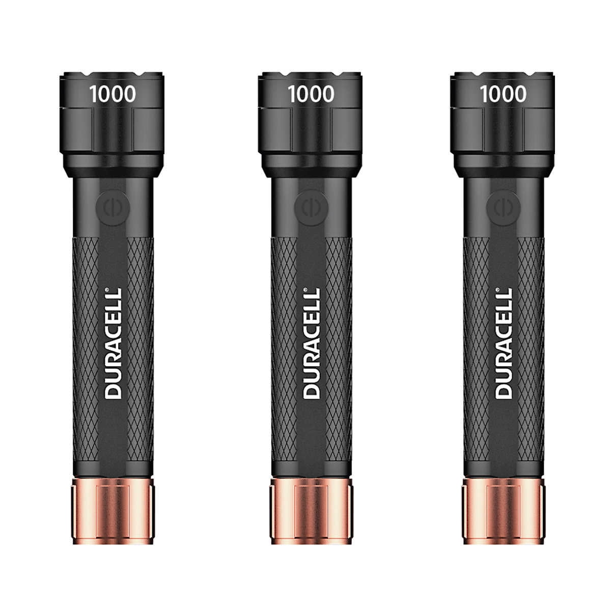 Duracell 1000LM 4AAA LED Flashlight (3 Pack)