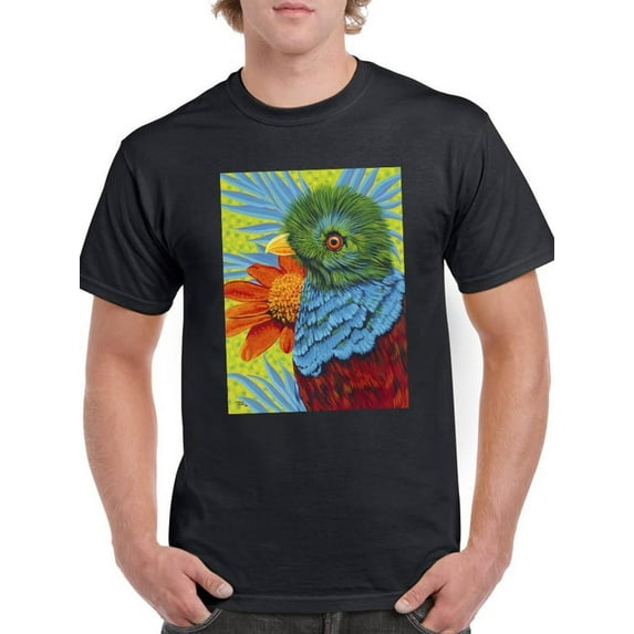 Bird In The Tropics. Ii T-Shirt Men -Carolee Vitaletti Designs, Male Large