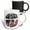Multicolor, variant on 3drose, Oregon Picture State and Usa Flag Text, 11oz Two-tone Green Mug