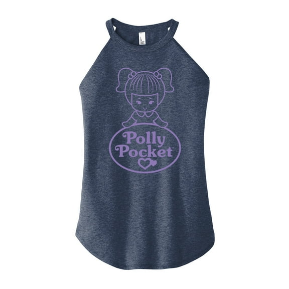 Polly Pocket - Logo And Doll - Juniors High Neck Tank Top