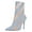 Light Blue, variant on FSJ Women Sexy Pointed Toe Ankle Boots Elastic Mesh Multicolor Stiletto Heel Side Zipper Sock Booties Casual Shoes Size 14 Red