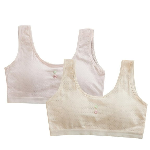 Babcutegg Kid Girls Bra Pull-on Design Soft Cup Juniors Training Bra Comfortable Athletic Casual Underwear for Girls Red Size 12