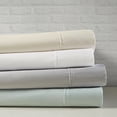 thumbnail image 2 of Beautyrest 400 Thread Count Wrinkle Resistant Cotton Sateen 4 Piece Gray Sheet Set, Queen, 2 of 9