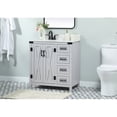 thumbnail image 2 of Elegant Decor Grant 32" MDF Single Bathroom Vanity with Backsplash in Gray, 2 of 8