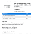 thumbnail image 2 of Upper and Lower Fuel Injector O-Ring - Compatible with 2003 - 2020 Chevy Express 2500 2004 2005 2006 2007 2008 2009 2010 2011 2012 2013 2014 2015 2016 2017 2018 2019, 2 of 2
