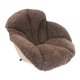 thumbnail image 3 of Cojín para silla, cojín para asiento de escritorio, cálido y cómodo, cojín de felpa para soporte de cintura, almohada de suelo para dormitorio de Café, 3 of 9