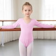 thumbnail image 2 of RFQWOVSR Girls' Long Sleeve Ballet Leotard for Dance and Gymnastics, 2 of 2