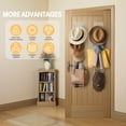thumbnail image 6 of Livhil Hat Holder Hat Hanger Hat Organizer Hat Rack for Wall, Door, Wig Holder, 12 pack (White), 6 of 8