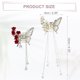 thumbnail image 5 of Accesorios para el cabello elegantes y bonitos: Clip para el cabello en forma de flor y mariposa con borlas, 2 piezas, 4.33", 5 of 7