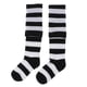 thumbnail image 4 of Calcetines de algodón térmico para hombres, mujeres y niños, calcetines largos, medias altas a rayas, Blanco, 4 of 9
