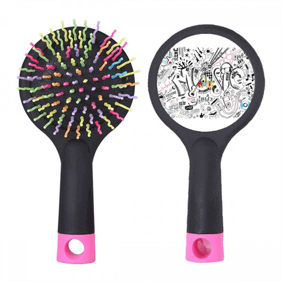 Graffiti Culture de Rue Musique Volume Salon Brosse Démêlante Base Coussin