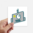 thumbnail image 1 of Universe And Alien Single Eye Robot Sticker Square Waterproof Stickers Wallpaper Car Decal, 1 of 1