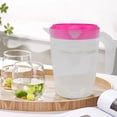 thumbnail image 4 of Raindrops Large Iced Tea Pitcher Red ABS Cold Water Storage For Dinner Parties 1Pcs, 4 of 8