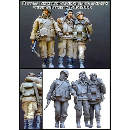 - Evolution Miniatures 1:35 Russian Infantry Men & Wounded Chechen #EM-35034