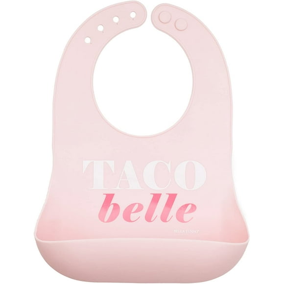 Babero de bebé Bella Tunno Taco Belle de silicona impermeable