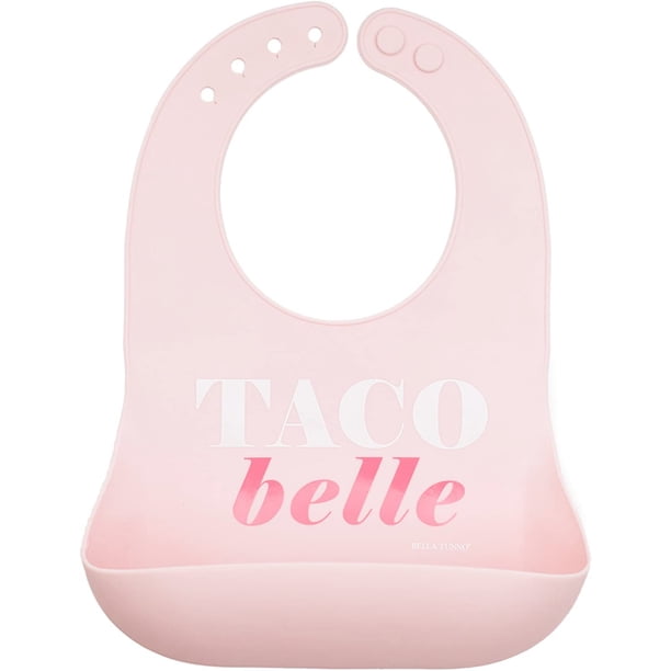 Babero de bebé Bella Tunno Taco Belle de silicona impermeable