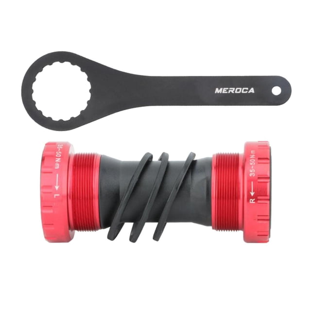 Pédalier 68/73mm Fileté Scellé Haute Résistance Pièces de Vélo Rouge