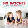 thumbnail image 2 of Dash Deluxe Gelato & Ice Cream Maker, 2qt, Cream, 2 of 6