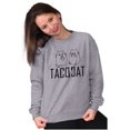 thumbnail image 4 of TacoCat Spelled Backwards is Taco Cat Sweatshirt for Men or Women Brisco Brands S, 4 of 6