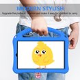 thumbnail image 4 of Allytech for Lenovo Tab M9 2023 Case, Kids Friendly Shockproof Kickstand Handle Easy Grip Lightweight Anti-Scratch Heavy Duty Protective EVA Rubber Case Cover for Lenovo Tab M9 9.0" - Blue, 4 of 7
