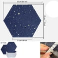 thumbnail image 2 of Paneles acústicos hexagonales estrellados Shaofei paquete de 12 relleno de insonorización color azul, 2 of 5
