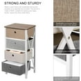 thumbnail image 3 of Nightstand with 4 Drawers, End Table Storage Tower Organizer Unit with Wood Top for Bedroom, Hallway, Entryway, Closets, 3 of 5