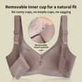 thumbnail image 6 of Wireless Push Up Bra,Full Coverage No Underwire Push Up Supportive Bra Comfortable Everyday T-Shirt Bra, 6 of 8