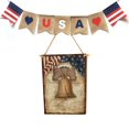 thumbnail image 3 of MesaSe 2 Pcs Wooden Pendant Ornament Rectangle Wood Board Wall Hanging Rope Blank Sign Crafts, 3 of 7