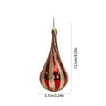 thumbnail image 3 of Christmas Tree Ornaments, 4-Pack Electroplated Waterdrop Ball Pendants, Shiny Red Decorations for Xmas Tree Wreath Garland(Red), 3 of 5