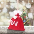 thumbnail image 5 of Lilixerw Christmas Monogram Bag for Gifts,Drawstring Christmas Knitted Gift Bag Christmas Candy Bag for Christmas Ornament Party Supplies(W), 5 of 5