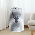 thumbnail image 4 of Drawstring Organizer,  Peva Material Water-Resistant Home Organizer, Dustproof Storage Bag, Quilt Storage Bag, for Overcoat Pillows Deer Head, 4 of 7