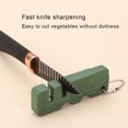 thumbnail image 3 of transemion Ceramic Sharpener Tool Scissor Whetstone Sharpening Keychain Professional Outdoors Pocket for Kitchen Household Dark Green, 3 of 9