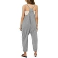 thumbnail image 4 of Sherrylily Girls Casual Sleeveless Spaghetti Strap Jumpsuit Loose Fit Romper Long Pants with Pockets, 4 of 5