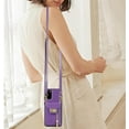 thumbnail image 6 of Phone Case for Samsung Galaxy S20 FE 5G 6.5 inch Wallet Cover with Card Holder Zipper Slot Crossbody Strap Lanyard Leather Stand Cell S 20 EF UW S20FE5G S20FE 20S S2O Fan Edition 4G G5 Women Purple, 6 of 7
