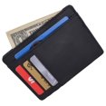 thumbnail image 5 of Slim Minimalist Wallets For Men Women - Leather Front Pocket Thin Mens Wallet RFID Credit Card Holder Gifts For Men, 5 of 17