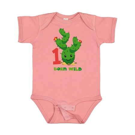 

Inktastic Cute Cactus 1st Birthday Gift Baby Boy or Baby Girl Bodysuit