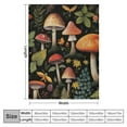 thumbnail image 4 of FUMJ Mushroom Blanket Mushroom Gifts for Women Soft Cozy Flannel Mushroom Throw Blanket All-Season for Sofa Couch Cottagecore Room Decor Mushroom Blankets for Adults Teen, 4 of 6