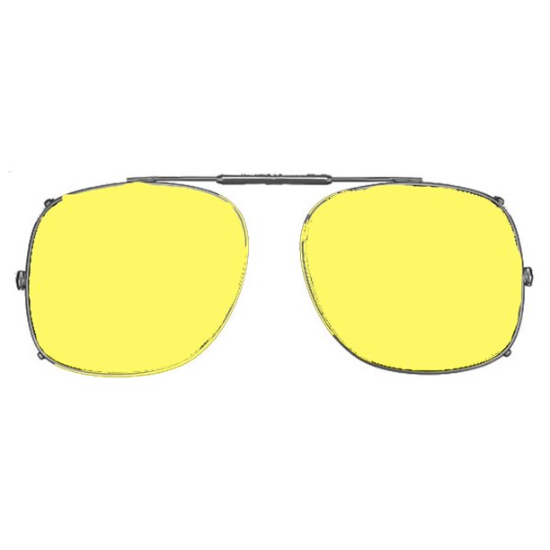 Shade Control Visionaries Polarized Clip on Sunglasses Square