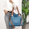 thumbnail image 2 of Sunshinejing Women's Canvas Tote Bag Work Shoulder Crossbody Bags Vintage Multi-pocket Handbags, 2 of 14