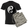 thumbnail image 6 of CafePress - Wolf Therian Ying Yang Men's Dark Pajamas - Men's Dark Loose Fit Cotton Pajama Set, 6 of 7