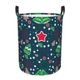 thumbnail image 2 of Goofa Christmas Printed Circular Hamper,Laundry Basket with Handles,Storage Baskets Foldable,Large Capacity Laundry Hamper-Medium, 2 of 8
