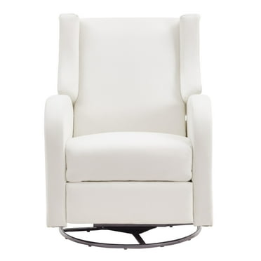 KFFKFF Electronic Lounge Chair Power and Swivel Glider Off-White Adjustable Angle
