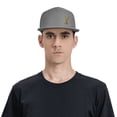 thumbnail image 4 of ZICANCN Alphabet Y Pattern Baseball Caps, Trucker Hats for Men And Women, Adjustable Breathable Flat Caps, Gray, 4 of 6