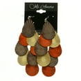 thumbnail image 2 of Mi Amore Dangle-Earrings Silver-Tone/Orange, 2 of 4